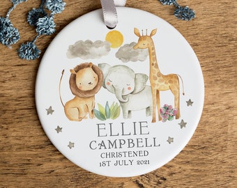 Personalised Christening Gift - Porcelain Ornament - Gift for Goddaughter - Gift for Godson - Christening Gifts for Godchild - RO38