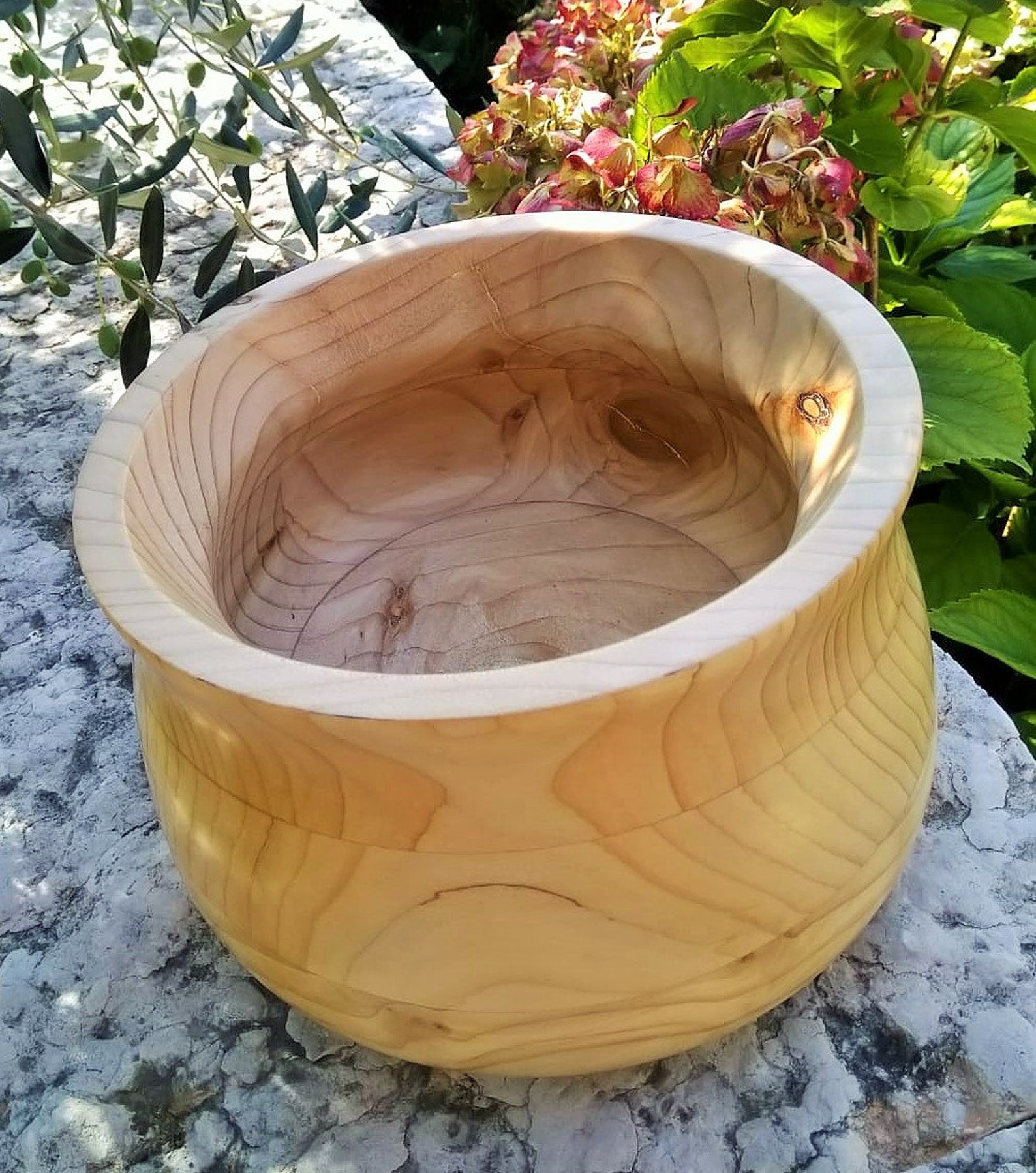 Vaso Legno Cedro Regali Casa Soprammobili Legno Lucidato Etsy Italia