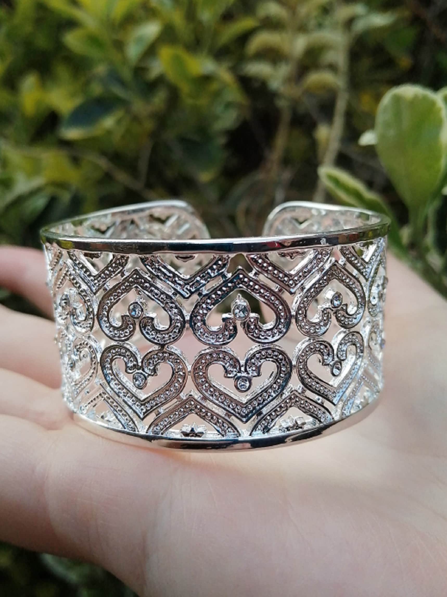Heart Cuff Bracelet Etsy Ireland