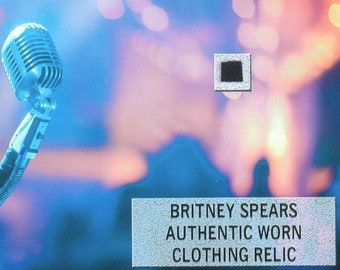 Britney Spears Worn Relic Photo Display - American Singer Musician Pop Icon 1990's Max Martin Oops I Did It Again Toxic Wall Art Rare COA