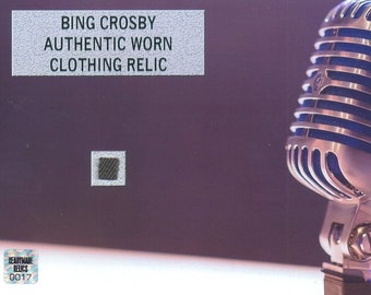Bing Crosby Worn Relic Photo Display - Rat Pack American Singer Musician Comedian Actor Legend Icon Oscar Going My Way  Wall Art Rare COA