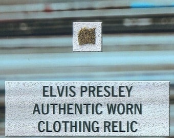 Elvis Presley Worn Relic Photo Display - King American Singer Musician Rock & Roll Hound Dog Graceland Heartbreak Hotel Wall Art Rare COA