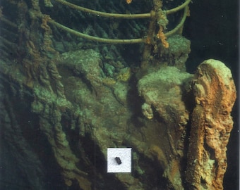 Titanic Shipwreck Coal Photo Display - RMS Historic Nautical Boat Ship Deep Sea Sailor James Cameron Leonardo Dicaprio Jack Rose  Wall Decor