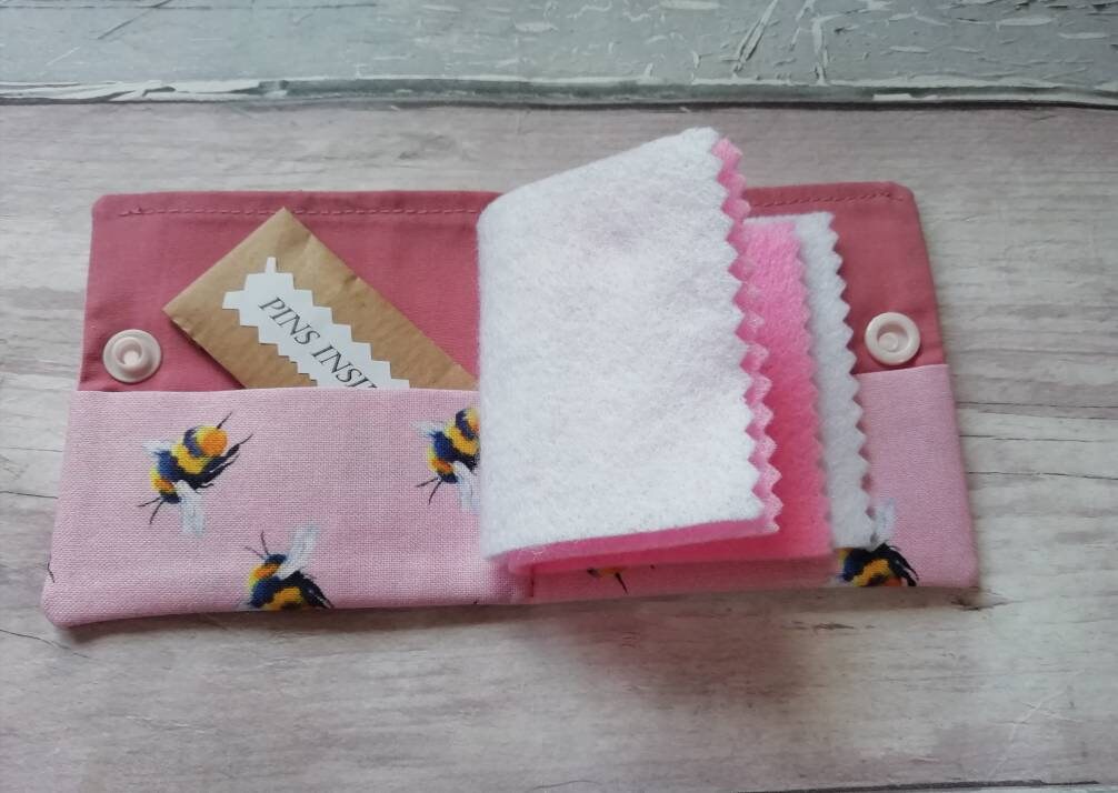 Needle Book Needle Case With Pins and Needles Etsy