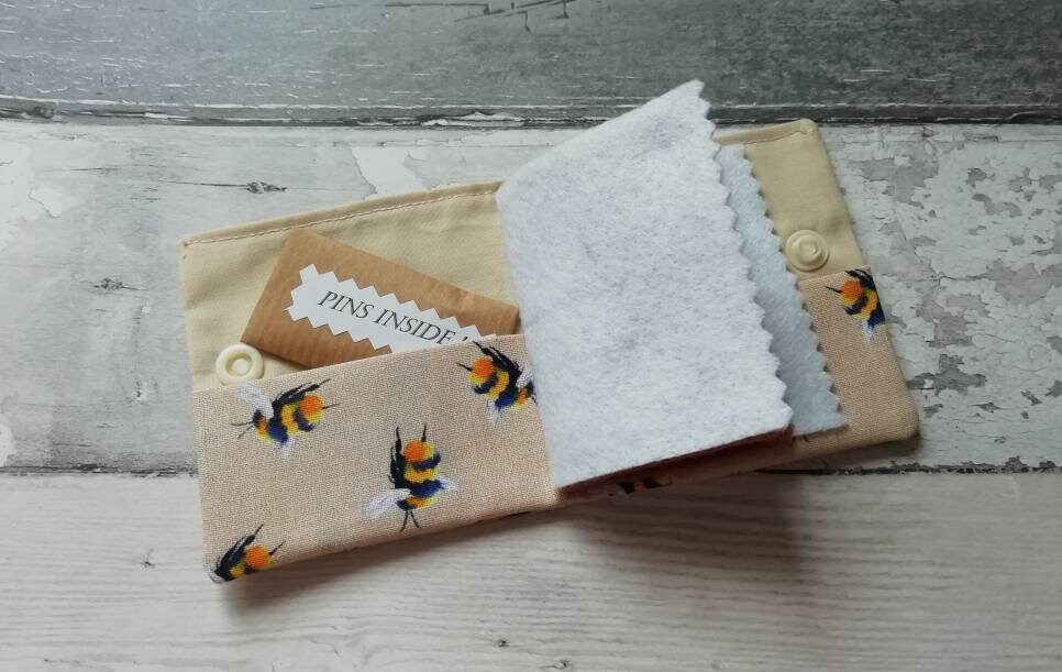 Needle Book Needle Case With Pins and Needles Etsy