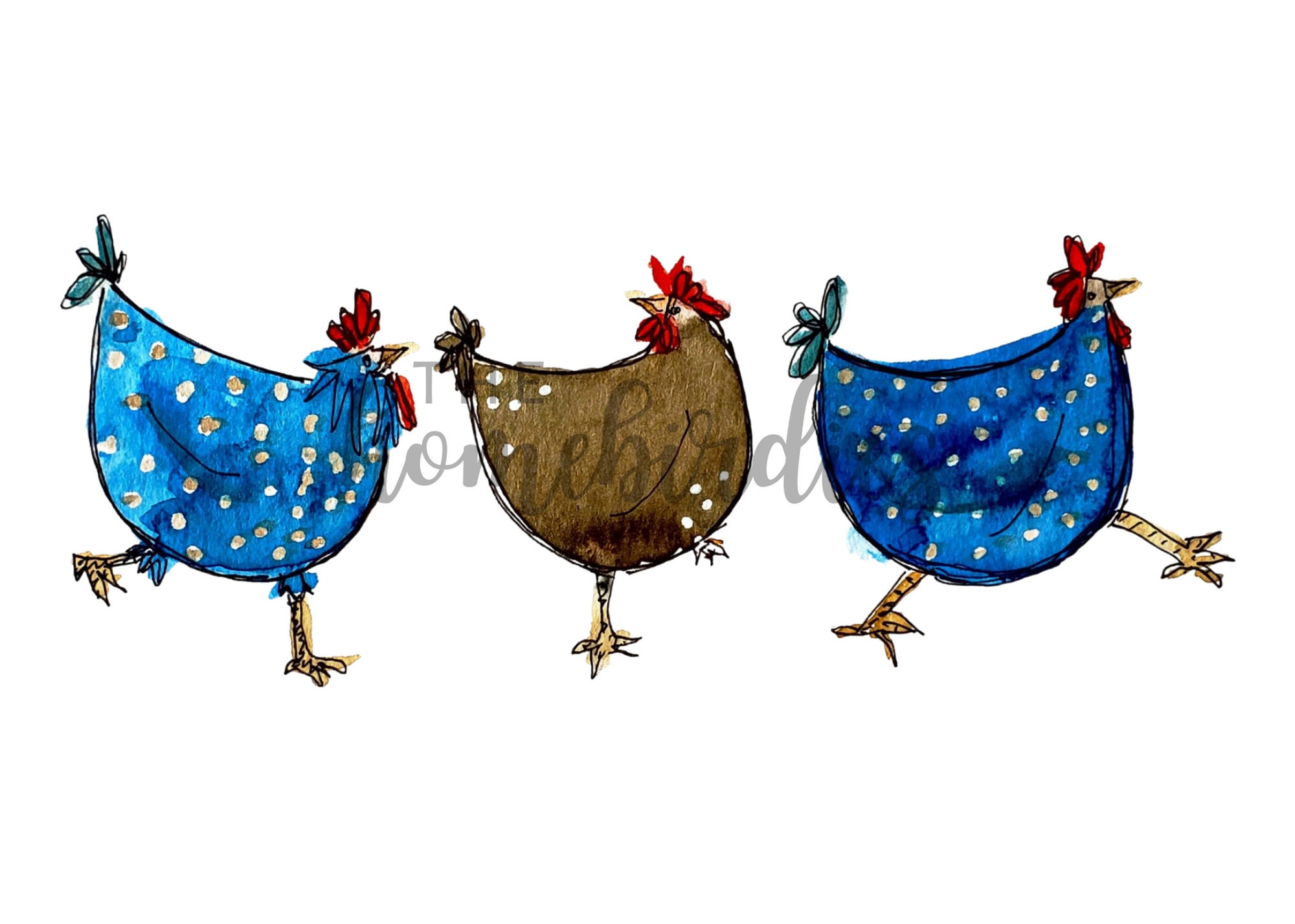 Chicken Card Rooster Art Print Rooster Card Chicken Art Print Chicken