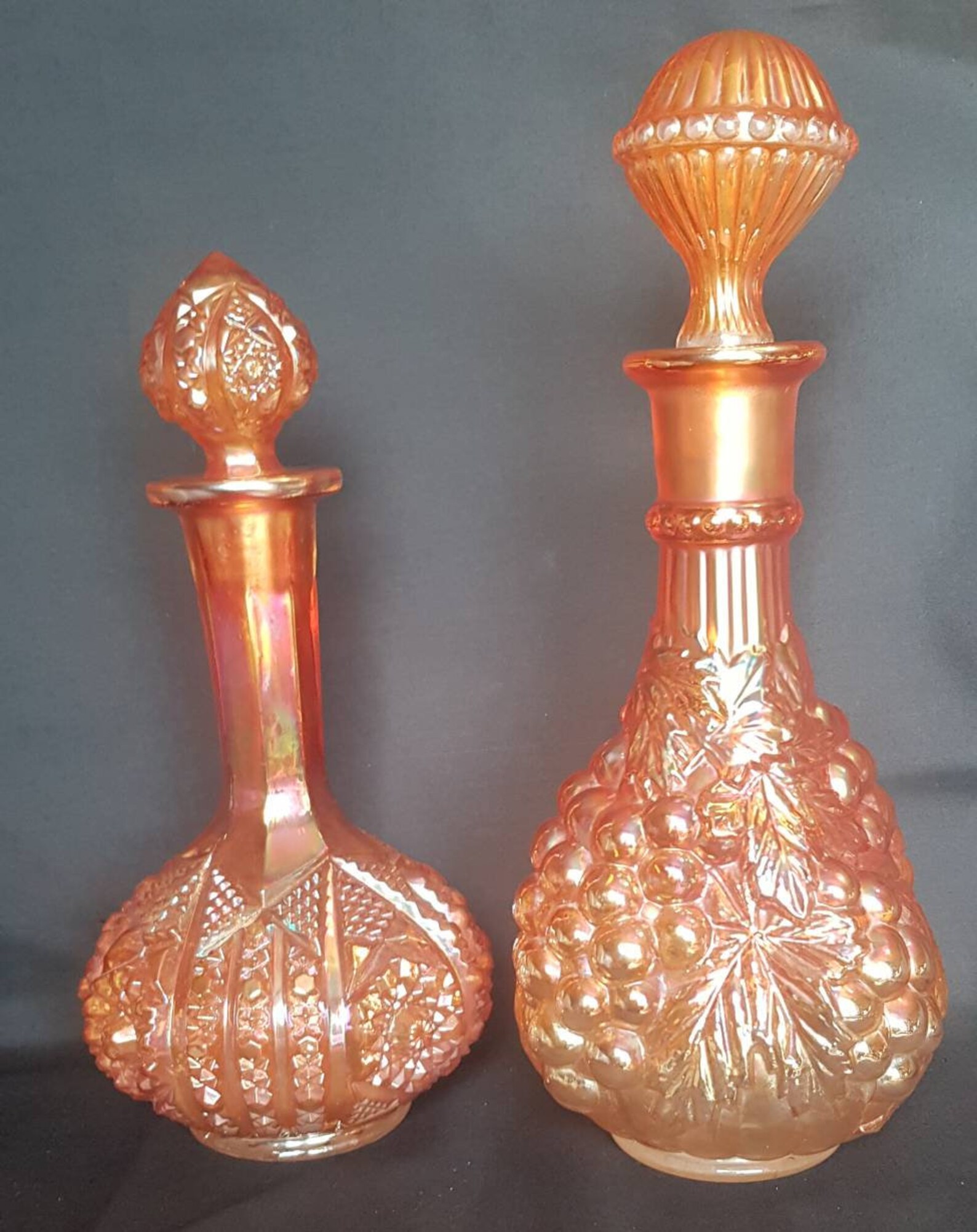 imperial carnival glass decanter Etsy