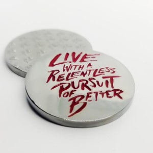 Life with a Relentless Pursuit of Better Golf Ball Marker