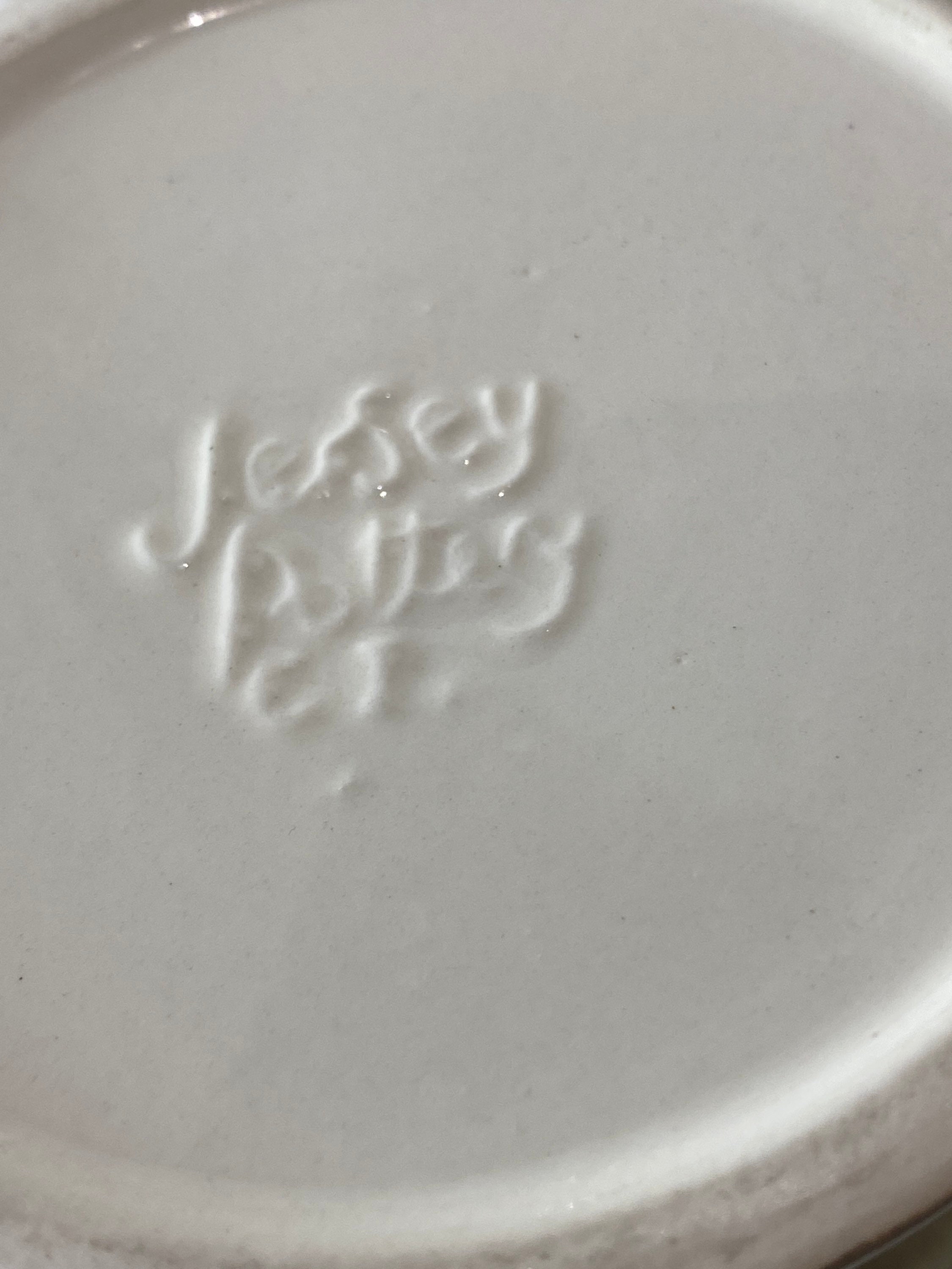 Mid Century Jersey Pottery goblet ceramic glass barware Etsy