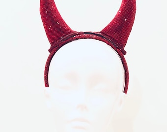 Luxe Red Diamond Devil Horns