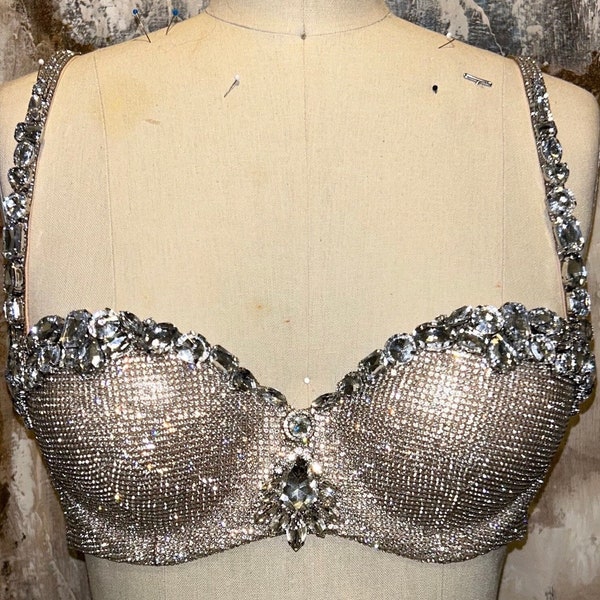 Womens Diamond Bra Etsy