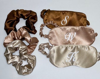 Custom Satin Sleep Mask w Scrunchie