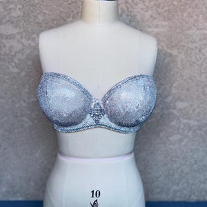 Custom Rhinestone Bra and Bikini Bottoms