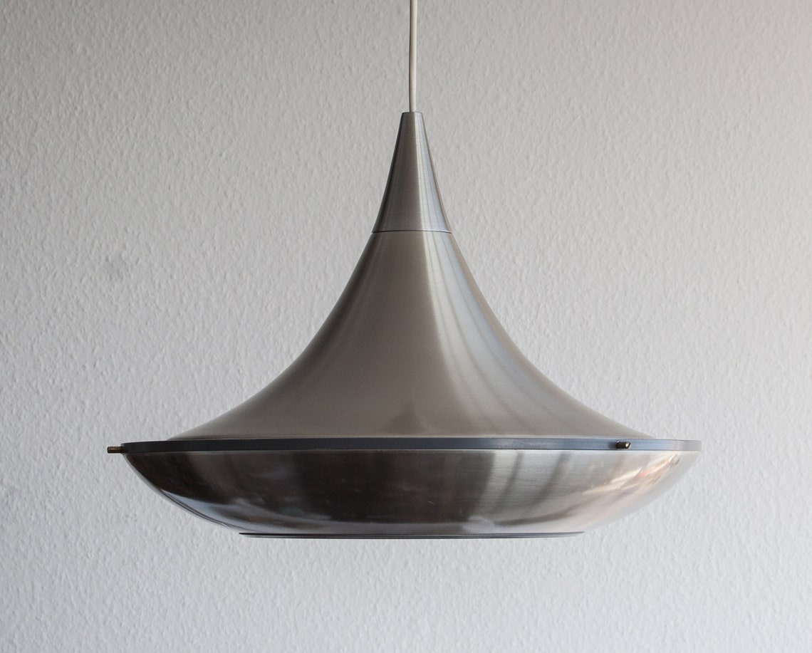 Vintage LYSKÆR Modern Pendulum Aluminium Pendant Light Lamp Danish