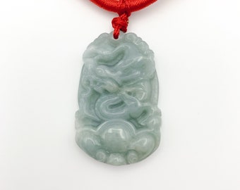 翡翠の龍の彫刻入りペンダントネックレス、YW-0110-1646545905 - Etsy 日本