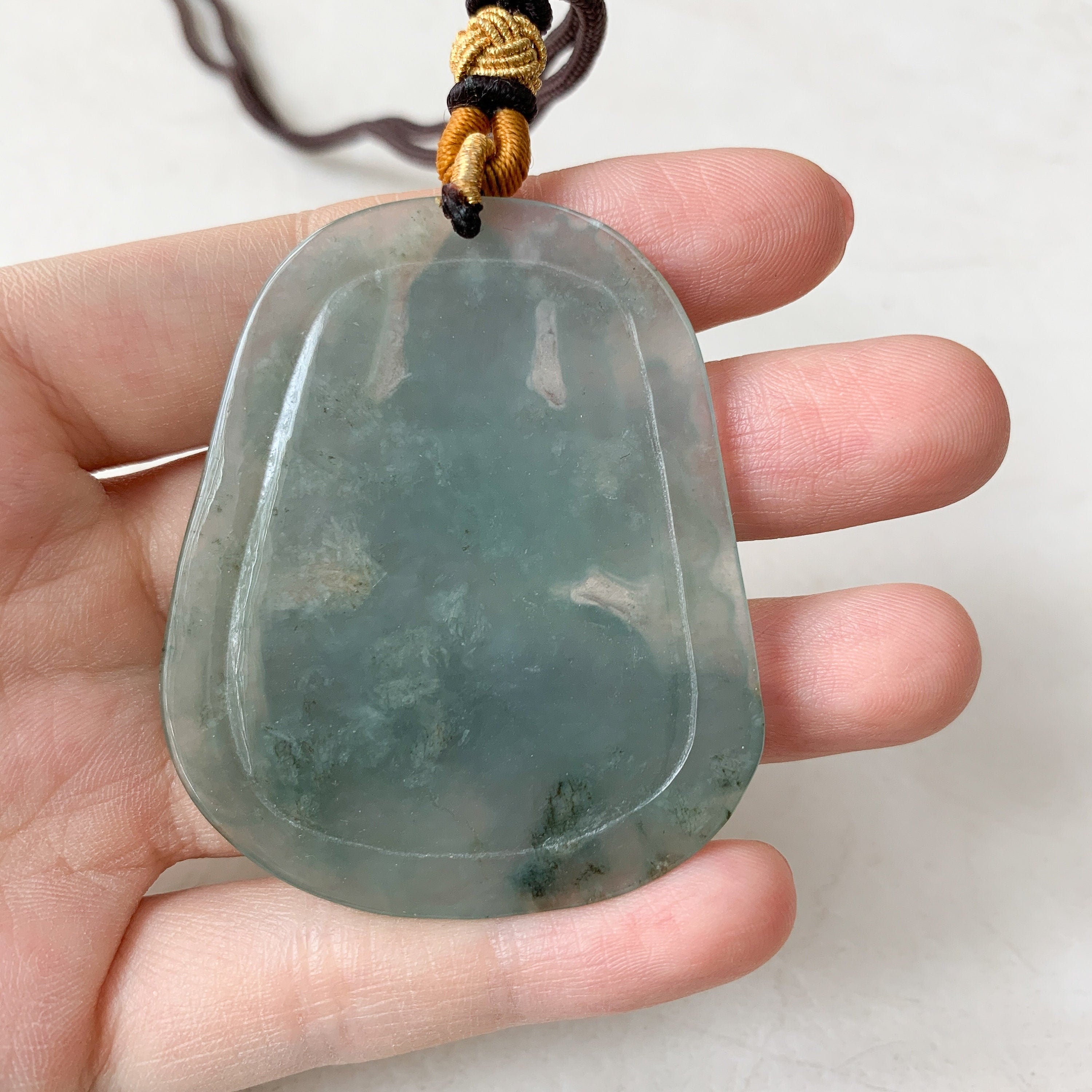翡翠製観音菩薩千手彫刻ペンダントネックレス、YJ-0321-0420066 - Etsy