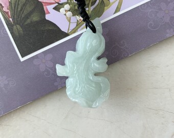 Jadeite Jade Cabbage Wealth and Prosperity Necklace, YW-0110-1646516034