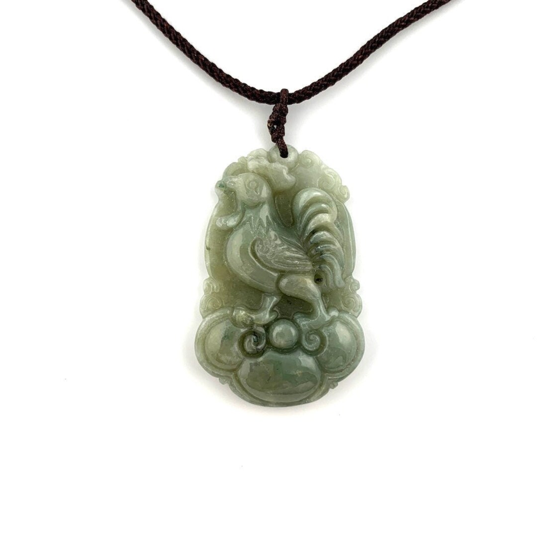 Jadeite Jade Rooster Chicken Chinese Zodiac Carved Rustic - Etsy