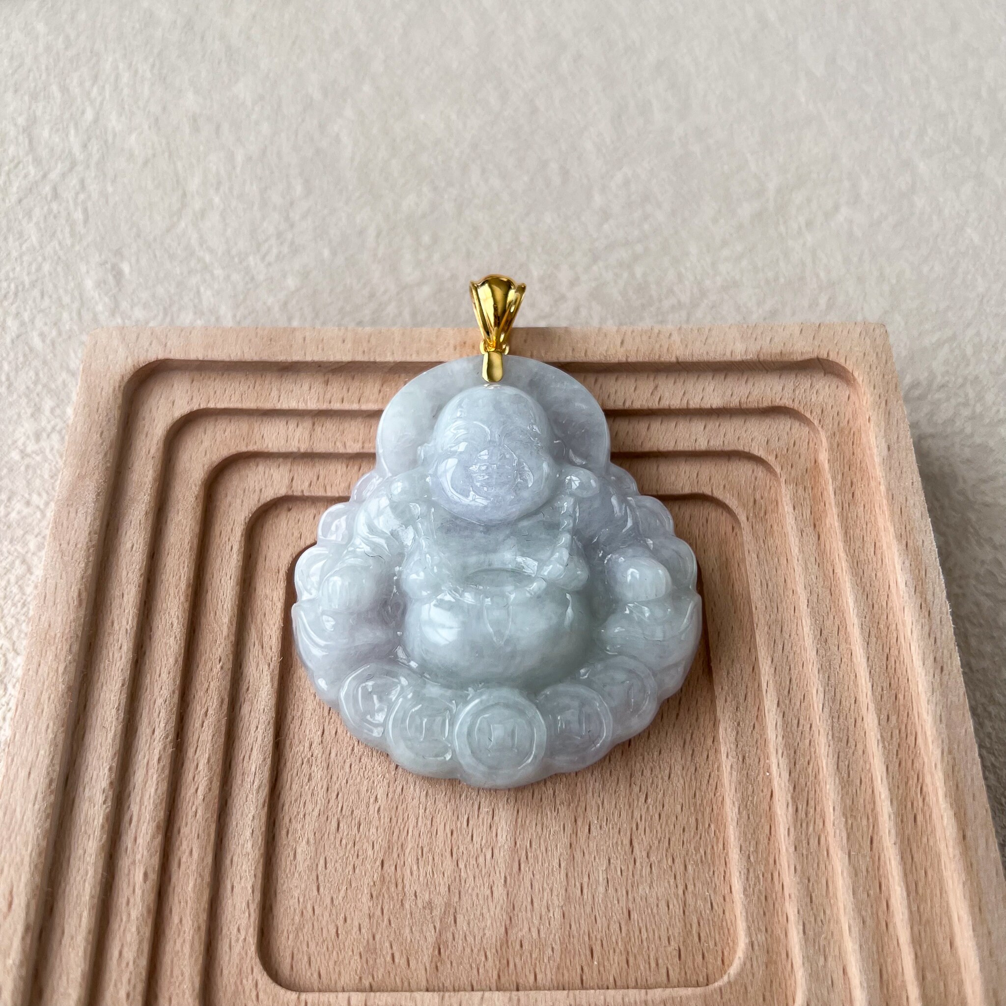 格安saleスタート ボ Coins Lucky With Buddha Happy With Large Very Gold, 18K アクセサリー