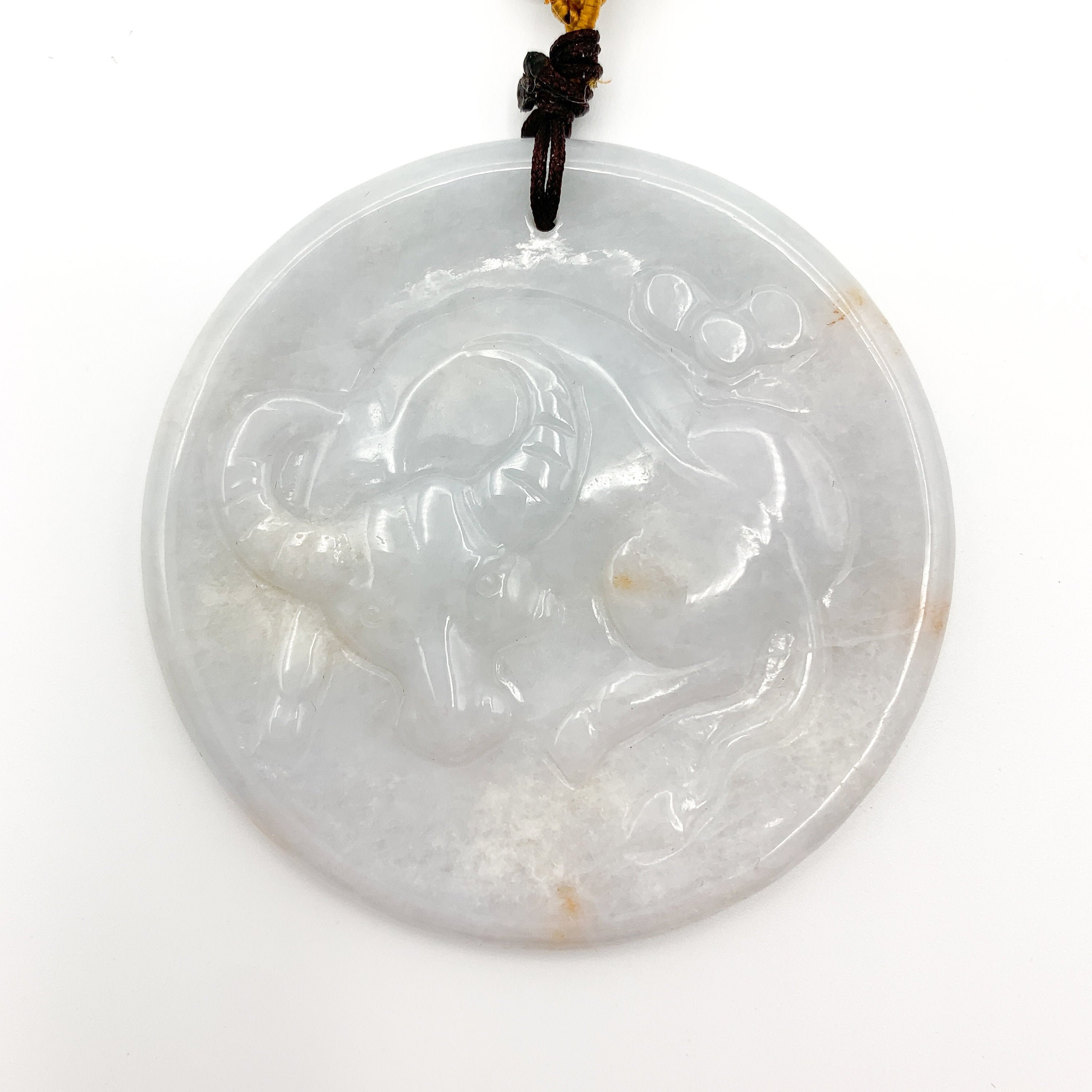 Large Ox Jadeite Jade Bull Cow Chinese Zodiac Carved Rustic Etsy