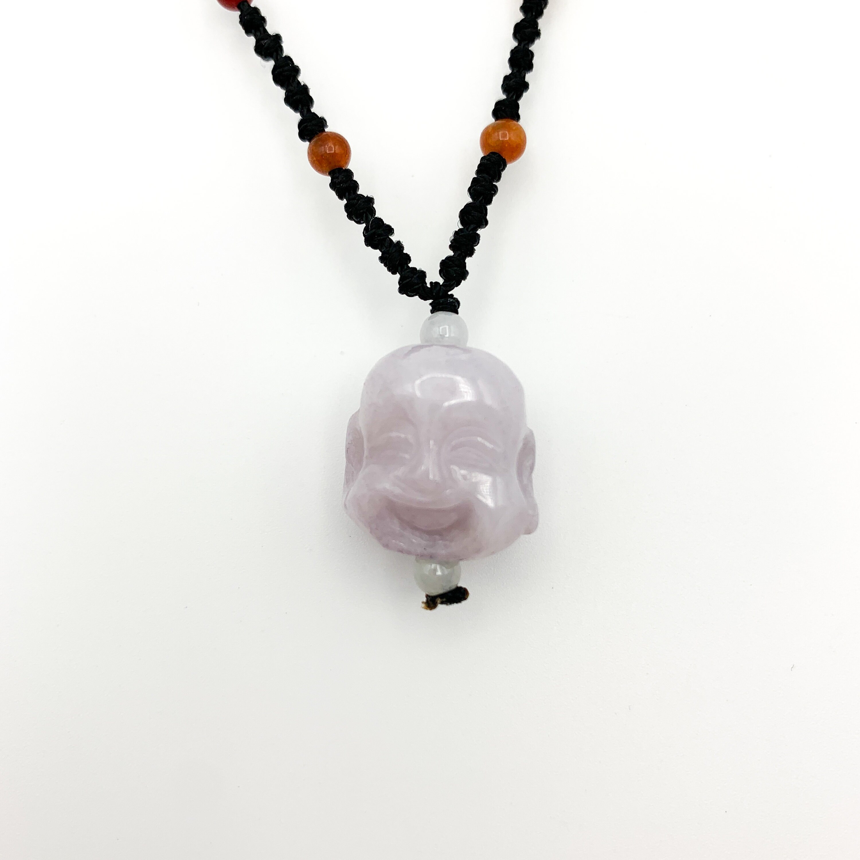 Purple jade buddha pendant Clearance