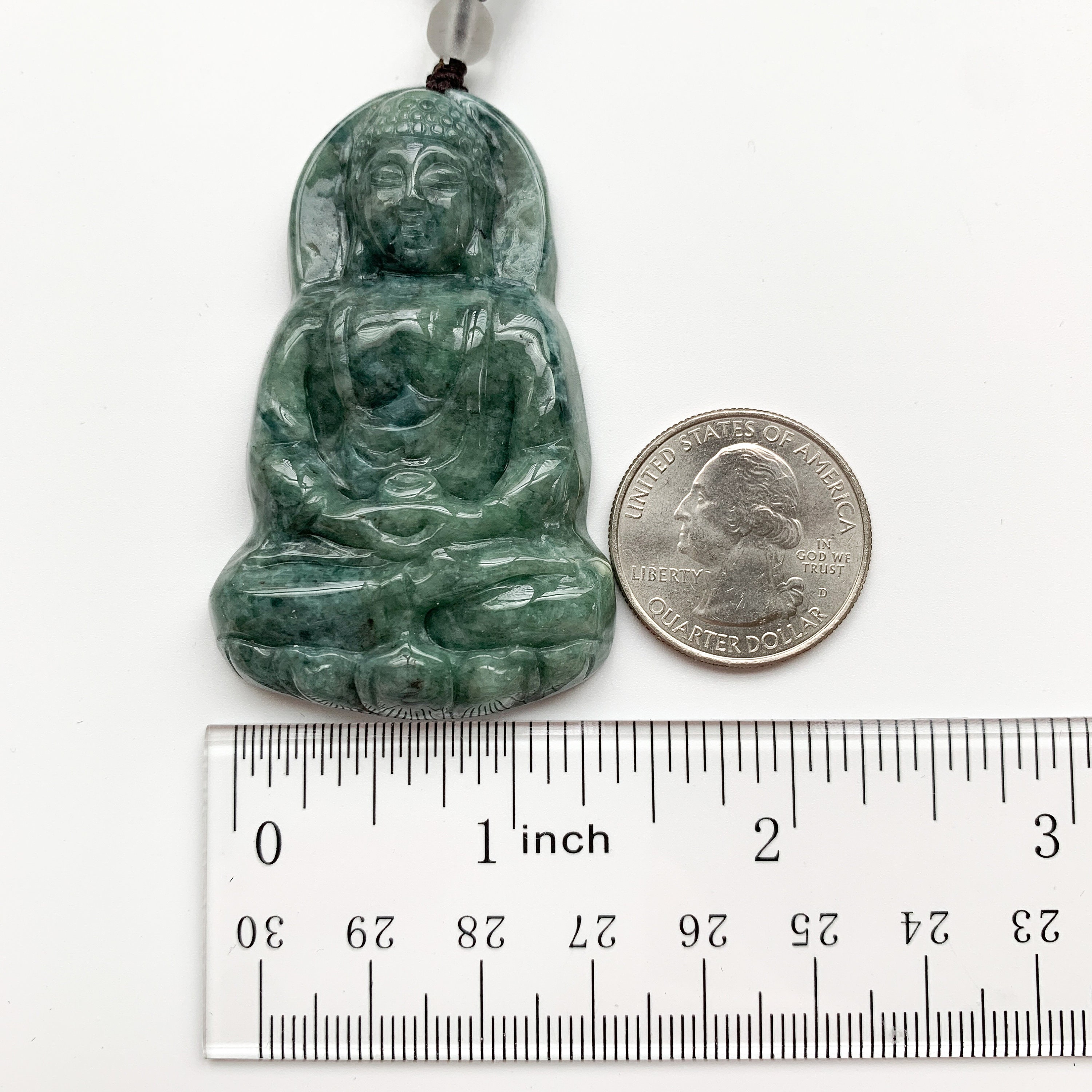 Jadeite Jade Amitabha Buddha Amita Amida Green Pendant | Etsy