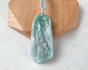 Jadeite Jade Buddha Enlightenment Necklace, YJ-0321-0427445