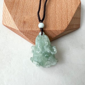 Jadeite Jade Green Cabbage Necklace, Jade Pendant, Jade Necklace, Feng Shui Necklace, YJ-0622-0410950-2