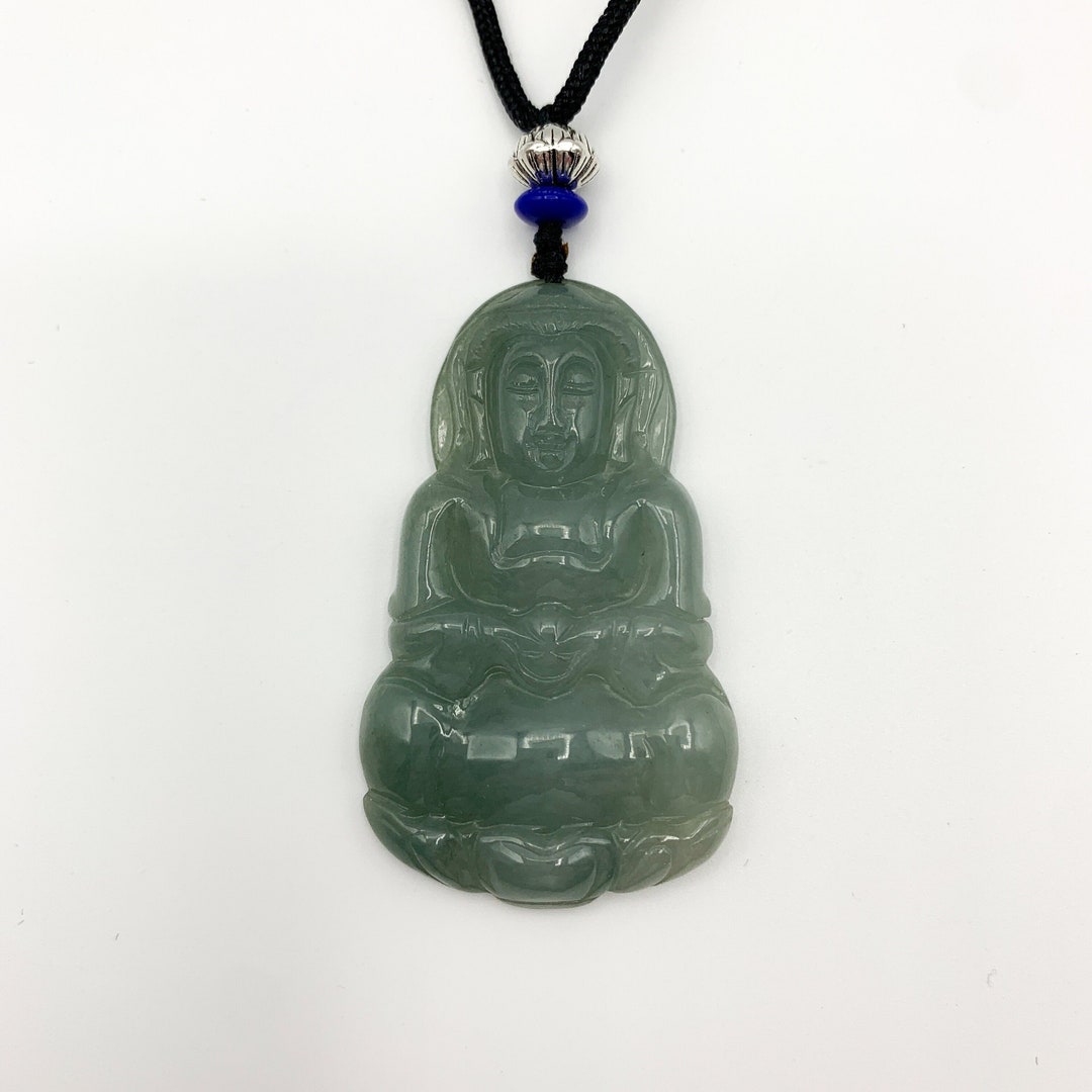 Jadeite Jade Guan Yin Avalokiteshvara Hand Carved Pendant - Etsy