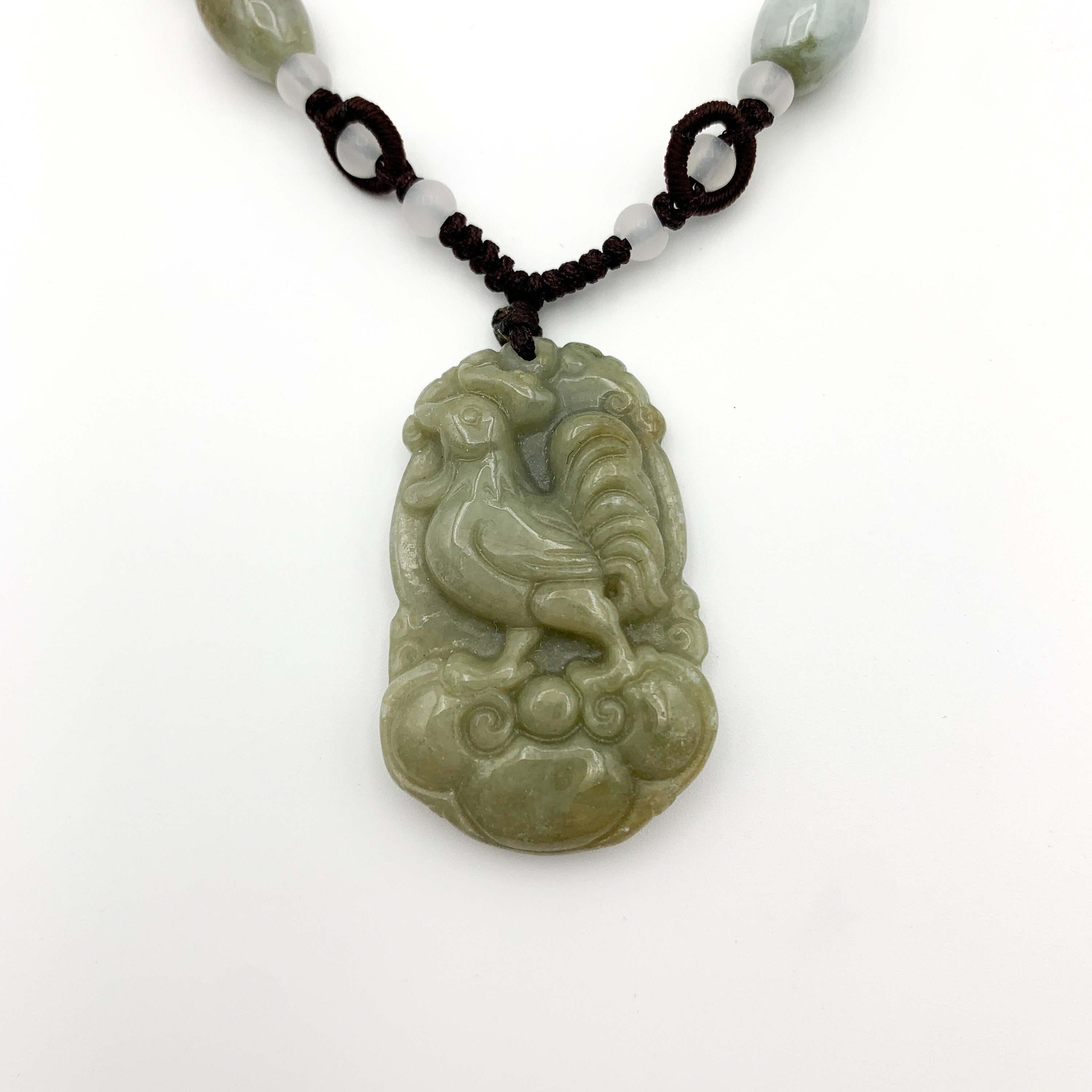 Jadeite Jade Rooster Chicken Chinese Zodiac Carved Rustic Etsy