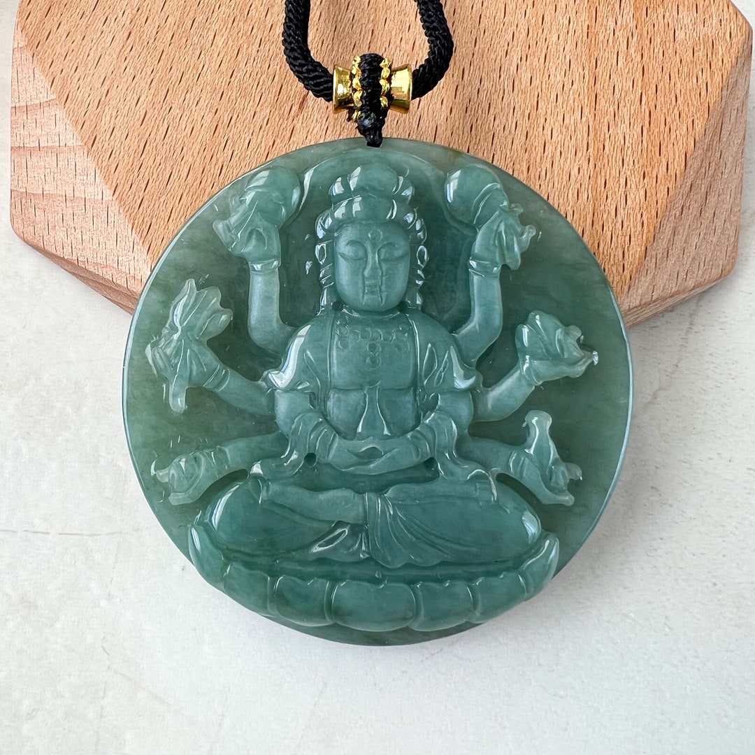 Jadeite Jade Thousand Hand Guan Yin Avalokiteshvara, Quan Am, 千手
