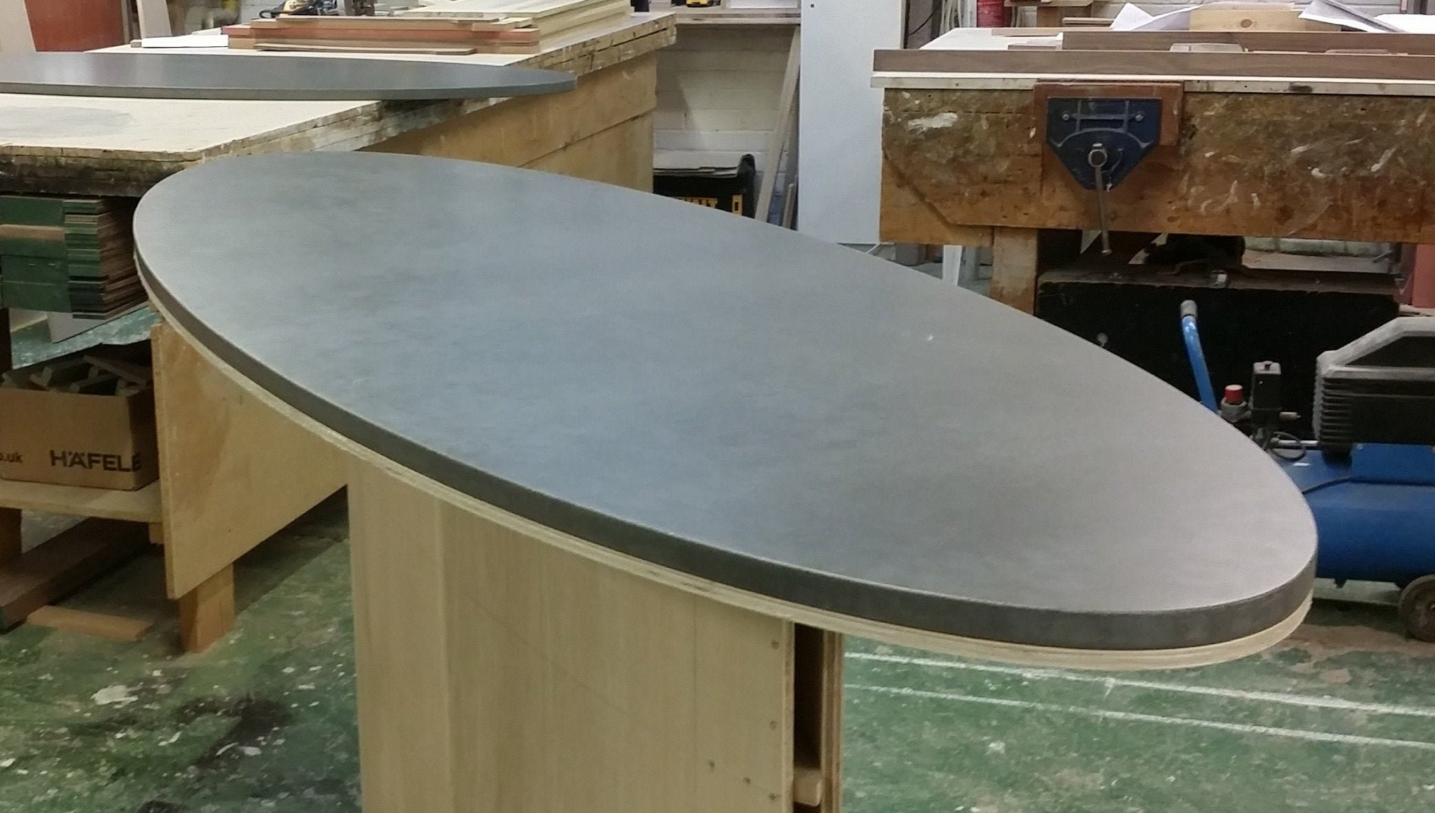 Concrete round coffee/dining table top no legs Etsy