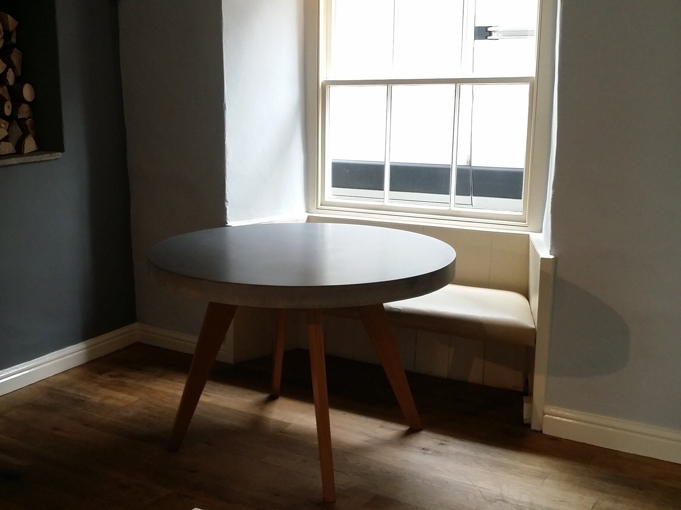 Concrete round coffee/dining table top no legs Etsy