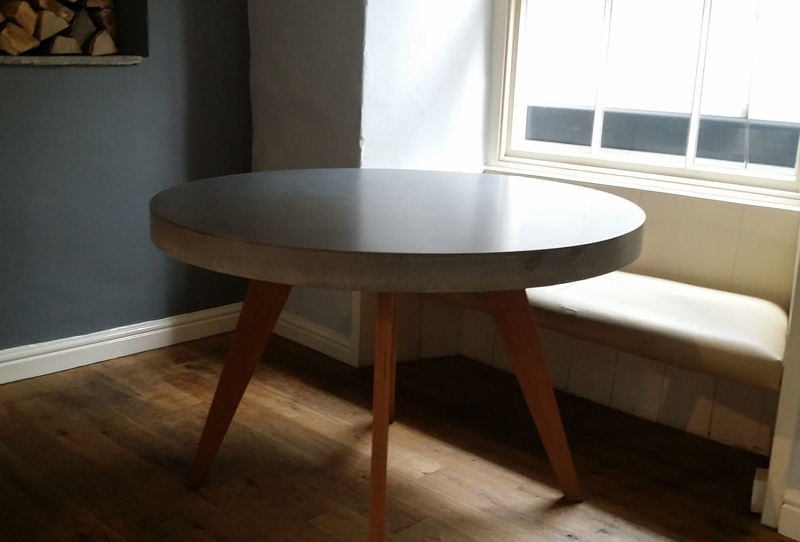 Concrete round coffee/dining table top no legs Etsy
