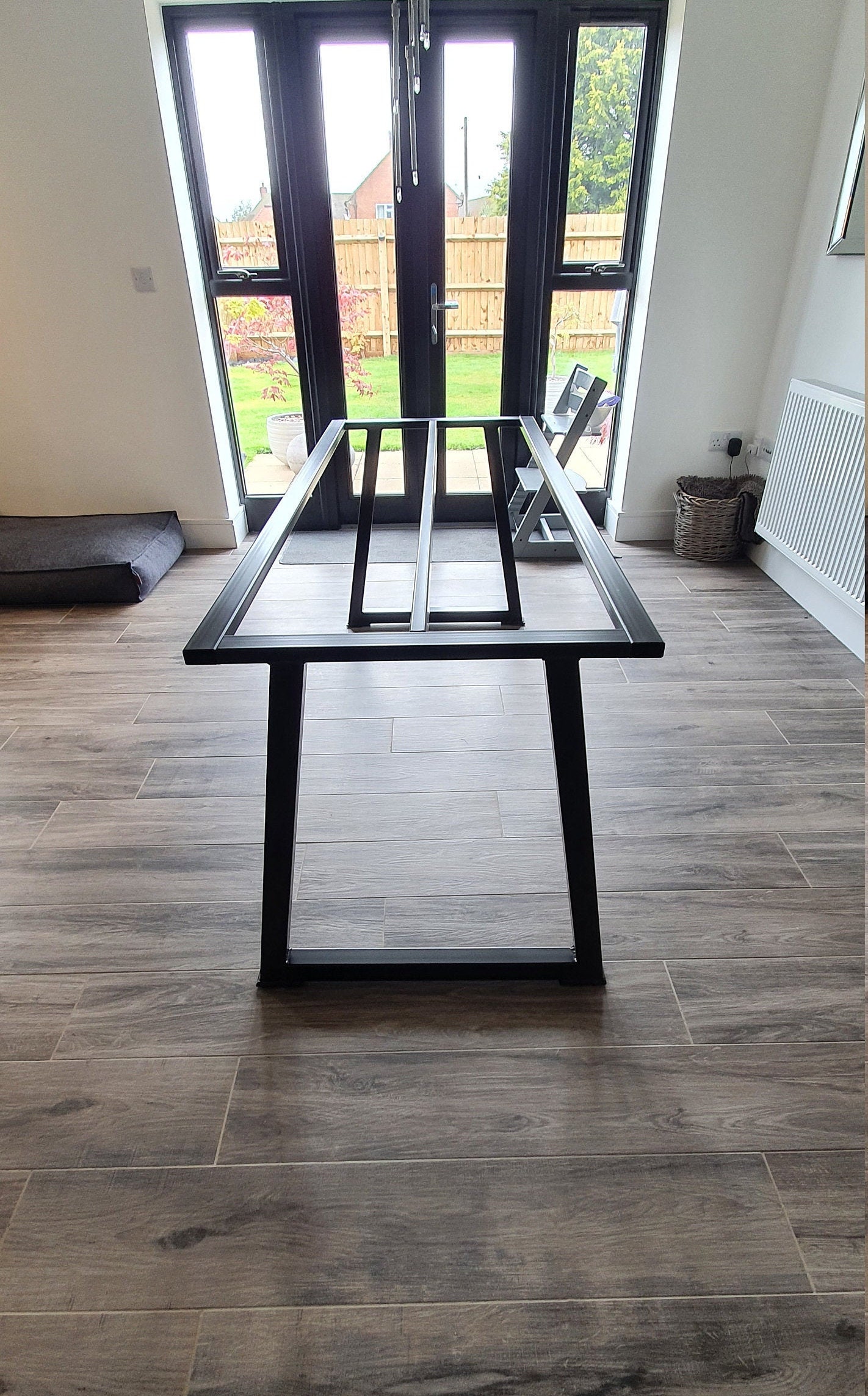 Concrete dining table with steel legs / Custom sizes / Custom Etsy