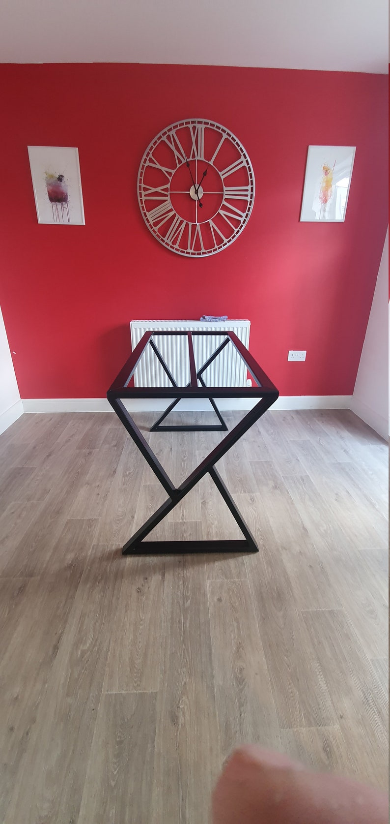 Stained Concrete Dining Table With Steel Legs / Custom Sizes / Etsy UK