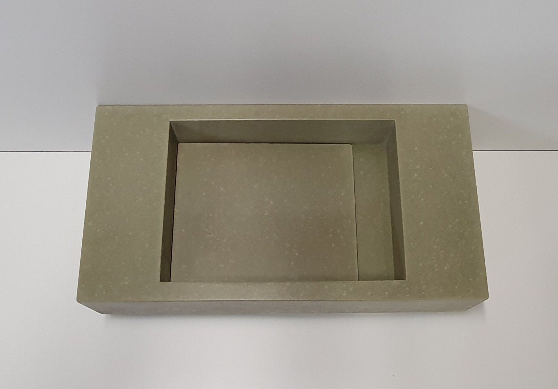 Lavabos/lavabos inclinados de hormigón del baño con inserto de | Etsy