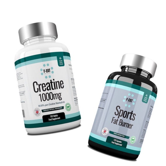 Gym Starting Supplement Bundle with Muscle Builder Creatine and Sports Fat Burner