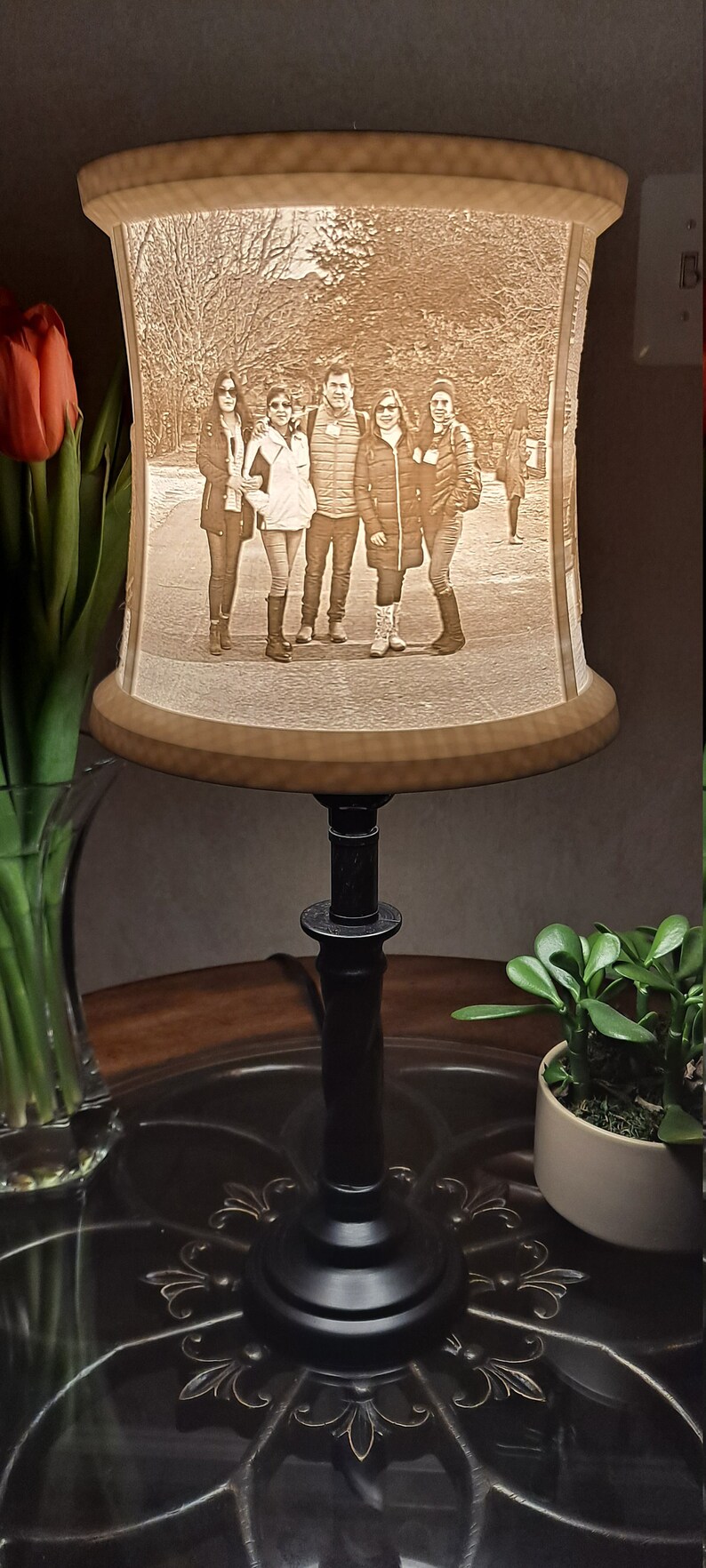 3D Printed Lamp Shade Custom Lamp Shade Picture Lamp Shade Custom Lamp Etsy