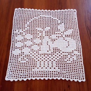 crocheted placemat