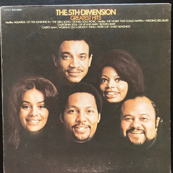 The 5th Dimension - Greatest Hits "Aquarius" "Let the Sunshine In" 1970 Vintage Vinyl Record