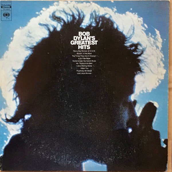 Bob Dylan - Bob Dylan's Greatest Hits "Like A Rolling Stone" "Blowin' In The Wind" "Positively 4th Street" 1967 Vintage Vinyl Record LP