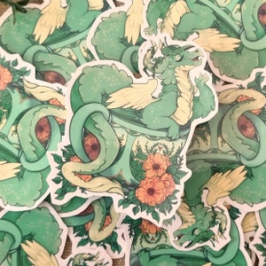 Matcha Dragon Teetassen-Drache Aufkleber
