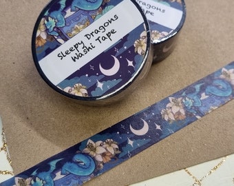 Sleepy Dragons Washi Tape – Fantasy Planner Tape