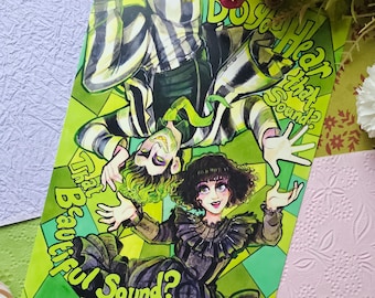 Do you hear that sound? - Beetlejuice the Musical Inspired - Beetlejuice and Lydia  - Print  A4
