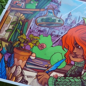 Lofi Marie and Prickles print