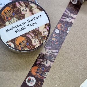 Pilzjäger Washi Tape- Fantasy Washi Tape- Washi Tape, Planer und Journal Tape