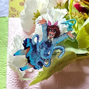 It is time to die!  - Acrylic Keyring- Starkid - Hatchetfield Trilogy- TGWDLM - Sophiralou