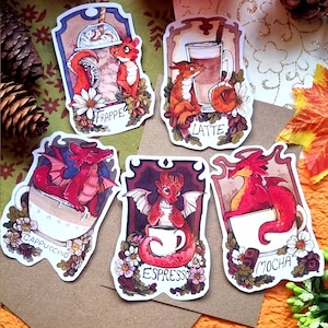 Coffee Dragon Stickers