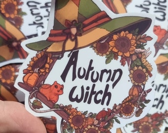 Autumn Witch Sticker